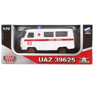 CT12-391-B-WB МАШИНА "ТЕХНОПАРК" МЕТАЛЛ. УАЗ 39625 СПЕЦСЛУЖБА 1:72 В КОР. В ДИСПЛЕЕ УП-36ШТ в кор.2*4уп