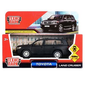 CRUISER-BE Машина металл "toyota land cruiser матовый" 12,5см, инерц., черный в кор. Технопарк в кор.2*36шт