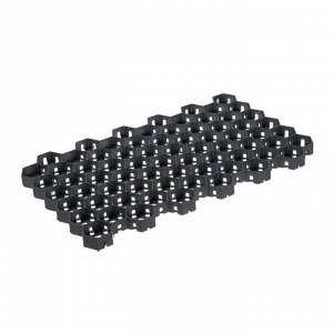 Решётка газонная, 68 × 41 × 3,3 см, класс нагрузки С250 до 25 т., чёрная