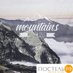 Постельное бельё «Этель» 1.5 сп Mountains 143*215 см, 150*214 см, 70*70 см - 2 шт