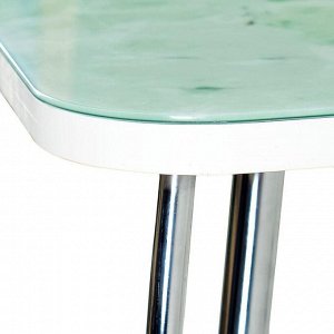 Стол прямоуголный с Ф/П Лайм-2 1000х600х757 столешница стеклянная/чайка хром