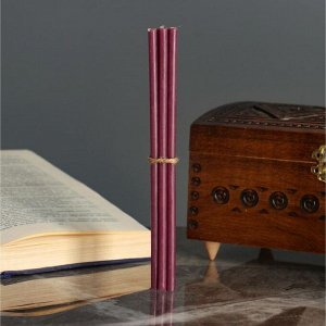 Свечи ритуальные восковые, 18 см, 5 штук, фиолетовые