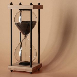 Песочные часы "Бесконечность", на 30 минут, 25 х 9.5 см, песок черный