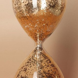 Часы песочные "Шанаду", сувенирные, 8х8х19 см, песок с золотыми блёстками