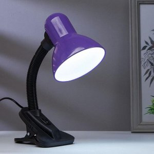 Лампа на прищепке светодиодная  8Вт LED 750Лм 14xSMD2835 шнур 1,5м фиолетовый