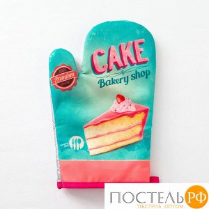 Варежка Доляна "Cake"цв.голубой 26*16 см, 100% п/э   4990842