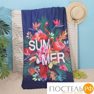 Полотенце пляжное Этель "Summer", 75*140 см, микрофибра, 100% п/э    5101853