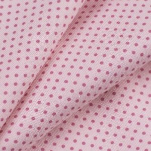 Ткань кулирка Горох 1022-V59 цвет розовый