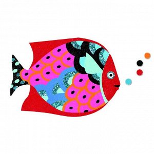 Картина песком «Радужные рыбки» 11 цветов песка