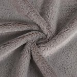 Ткань для рукоделия, мех, светло-серая, лоскут 50x50 см