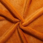 Ткань для рукоделия, мех, рыже-коричневая, лоскут 50x50 см