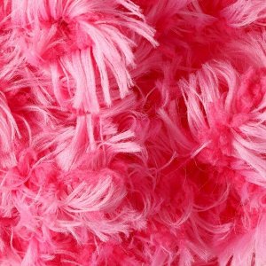 Пряжа "Puffy fur" 100% микрополиэстер 6м/100г  (6115 яр.розовый)