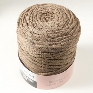 Пряжа &quot;Macrame Cord&quot;  60% хлопок, 40% вискоза/полиэстер 5 мм 85м/500гр (768 серо-беж)