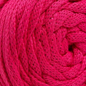 Пряжа "Macrame Cord"  60% хлопок, 40% вискоза/полиэстер 5 мм 85м/500гр (771 мальва)