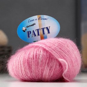 Пряжа "Patty Print" 50% мохер, 50% акрил 100м/25гр (28 розовый меланж)
