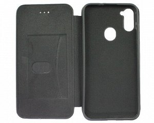 Чехол книжка Samsung A11 A115F/M11 M115F Flip Soft-Touch (черный)