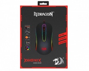Проводная игровая мышь Redragon Phoenix 2 RGB,11 кнопок,10000dpi, 75097