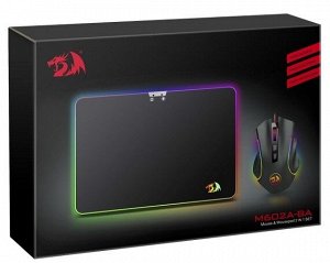 Игровой набор (мышь RGB + ковер) Redragon M602A-BA черный, 78380