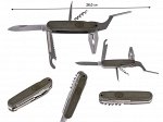 Многофункциональный нож Бундесвера Mil-Tec. Альтернатива №1 ножу &quot;Ратника&quot; 6Э6! (Классическое немецкое качество, только необходимые инструменты в комплекте. В несколько раз дешевле мультитула из компл