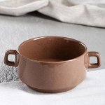 Бульонница 0.4 л, коричневая