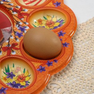 Пасхальная подставка на 12 яиц и кулич «Пасхальная композиция», 30 ? 30 см