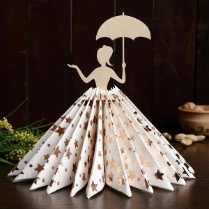 Салфетница «Девушка под зонтиком», 23,5x12,5x0,3 см