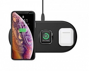 Беспроводное ЗУ Baseus Smart 3in1 Phone+Watch+Pod (18Wmax) черный