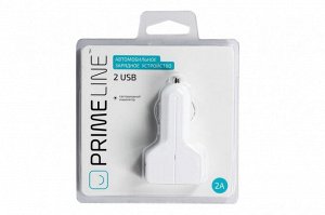 АЗУ-2USB Prime Line 2,1A белый,2212