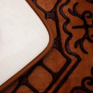 Коврик Доляна «Жанр», 50x80 см, цвет коричневый