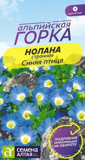 Цветы Нолана странная Синяя птица/Сем Алт/цп 0,3 гр. Альпийская горка НОВИНКА