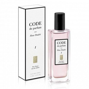 Туалетная вода женская Code de parfum 1 Fleur Poudre, 55 мл
