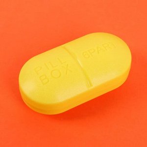 Таблетница «Pill BoX», 6 секций, цвет МИКС