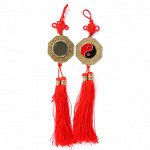 FEP011-1 Подвеска Багуа, зеркало 4,7х5,7см, L.24см