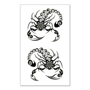 TTSY-A150 Временная татуировка Скорпион, 60х105мм