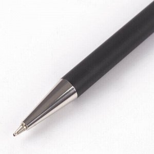 Ручка подарочная шариковая BRAUBERG &quot;Trillo&quot;, СИНЯЯ, корпус черный с хромированными деталями, линия 0,5 мм, 143479