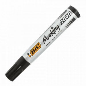 Маркер перманентный (нестираемый) BIC &quot;Marking 2000&quot;, ЧЕРНЫЙ, круглый наконечник, 1,7-5 мм, 8209153