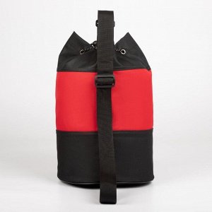 Рюкзак-торба, отдел на стяжке шнурком, цвет красный