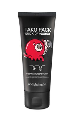 Черная маска-пленка для очищения пор NIGHTINGALE QUICK DRY TAKO PACK PEEL OFF Черная маска-пленка для очищения пор