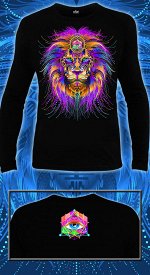 Футболки мужские Cyber Lion (Светится в ультрафиолете)
