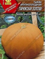 Парижская золотая крупноплодная  А тыква