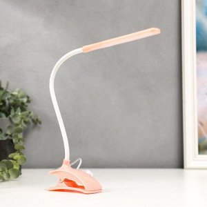 Лампа на прищепке «3мейка» 1 Вт 14 LED USB розовый 9x3.5x42 см RISALUX