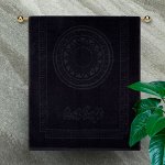 Полотенце махровое жаккард Aurora, черное 45х85 см