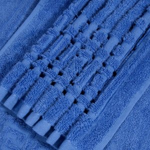 Полотенце махровое Cezar, 430 г/м2, синие 50*90