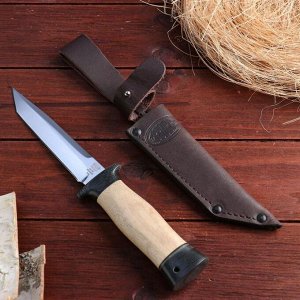 Нож охотничий «Командор» Н20, ст. ЭИ-107, рукоять текстолит, орех, 24,5 см
