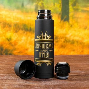 Подарочный набор туристический «Лучшему в мире отцу»: термос 500 мл, кружка 2 шт