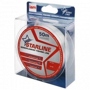 Монофильная леска STARLINE 50 м (transparent) d=0,165 мм
