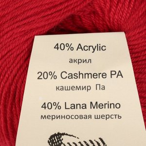 Пряжа "Baby Wool" 20% кашемир, 40% меринос. шерсть, 40% акрил 175м/50гр (811 красный)