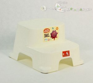 "GUARDIAN" Табурет-подставка для детей "Малышарики" 34х31х20,5см, цв.молочный  LA1134МЛЧ