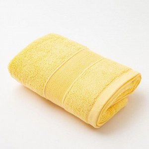 Полотенце махровое «Уют» 35*75 см, цв. желтый 100% хл, 600 гр/м2