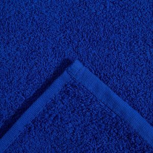 Полотенце в корзинке «Модник» 50х90см, цв. синий, 100% хл